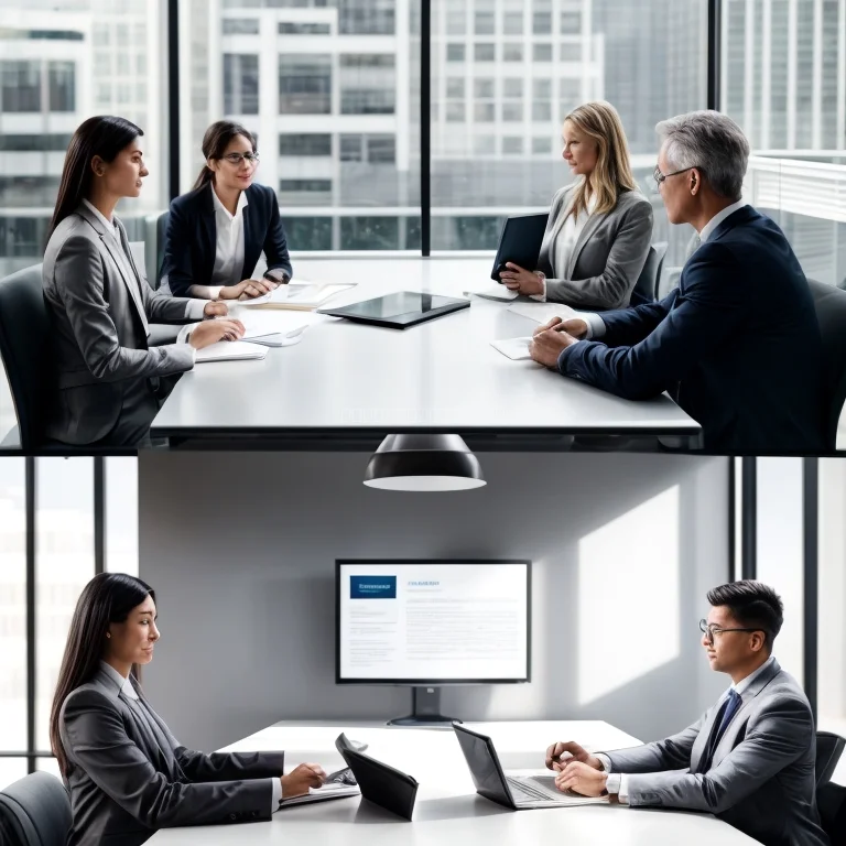 Beratungsgespräch zwischen Anwalt und Unternehmender